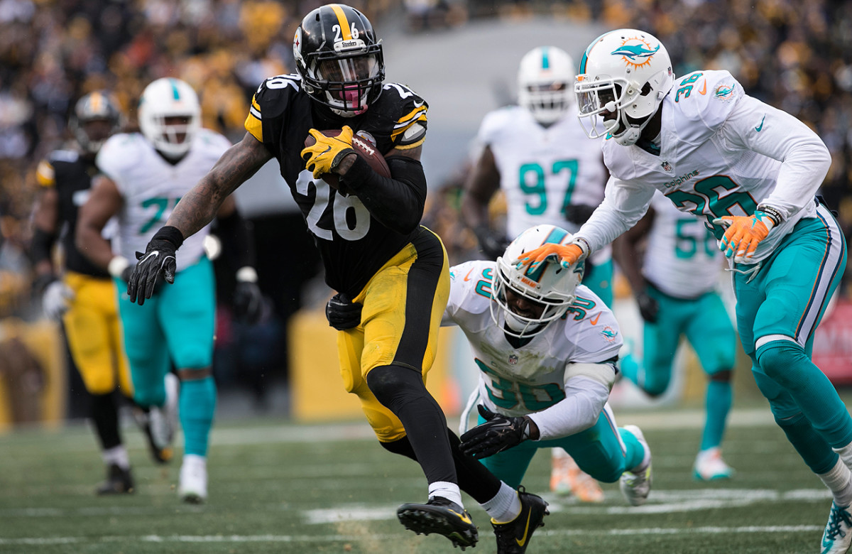 Pittsburgh’s Le’Veon Bell is a candidate for the franchise tag, which could top $12 million for running backs.