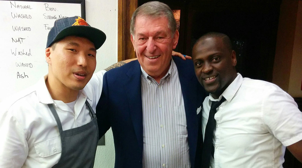 The night when Jerry came into the kitchen at Parc. 