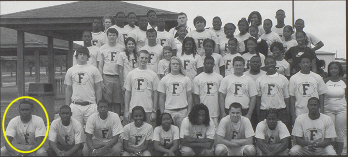 Freshman Julio Jones and the Foley HS track and field team.