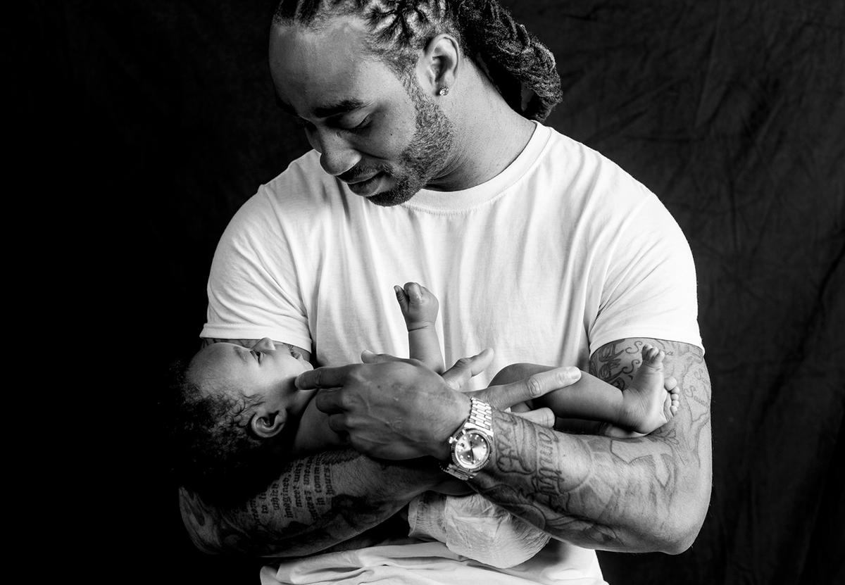 Stephon Gilmore with his daughter Gisele. 