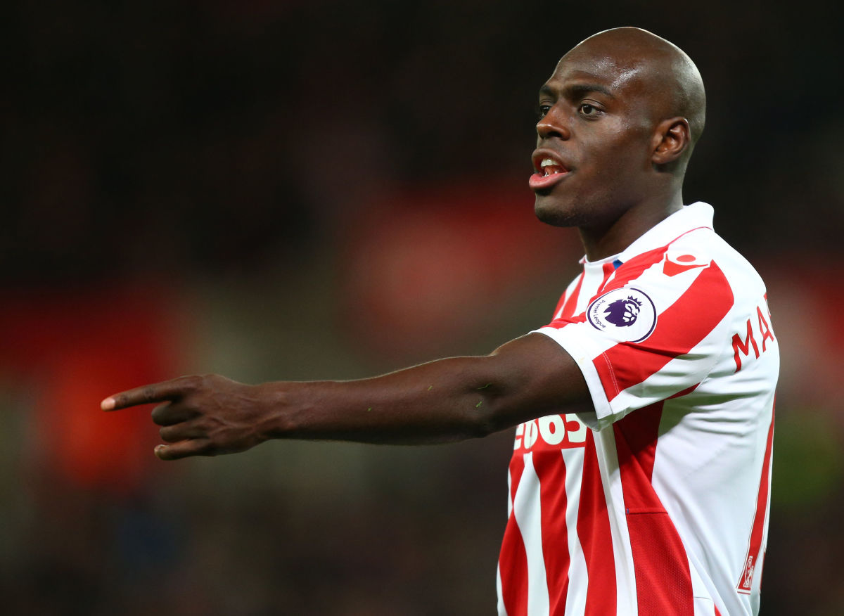 STOKE ON TRENT, ENGLAND - NOVEMBER 19: Bruno Martins Indi of Stoke City during the Premier League match between Stoke City and AFC Bournemouth at Bet365 Stadium on November 19, 2016 in Stoke on Trent, England. (Photo by Dave Thompson/Getty Images)
