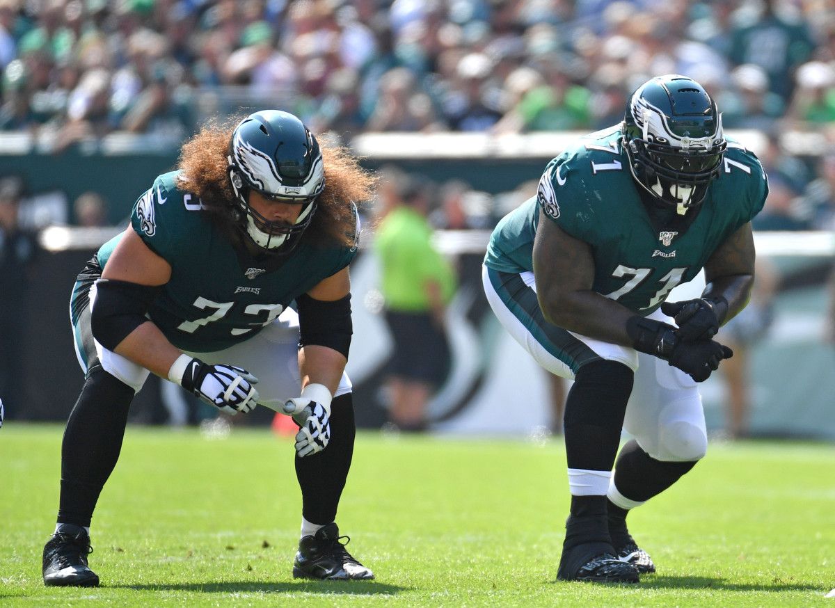 Isaac Seumalo and Jason Peters line up side by side now, but it won't be long until Andre Dillard is next to Seumalo permanently