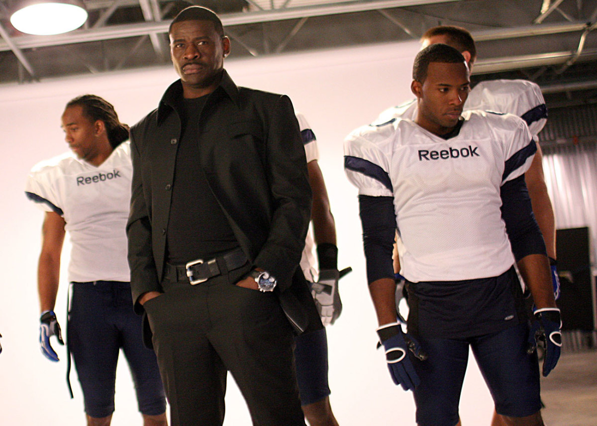 Hawkins (right) got a shot at the NFL in Michael Irvin’s 2009 reality show.