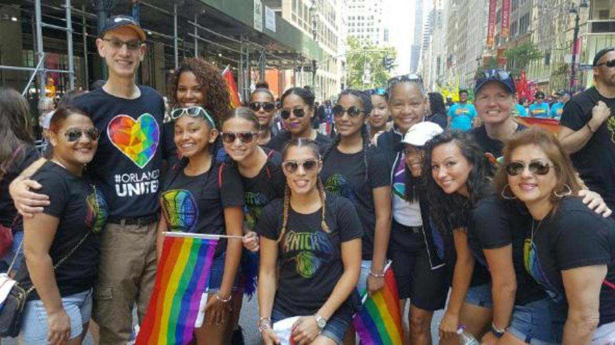 NBA, WNBA stand with LGBT community at NYC Pride Parade Sports