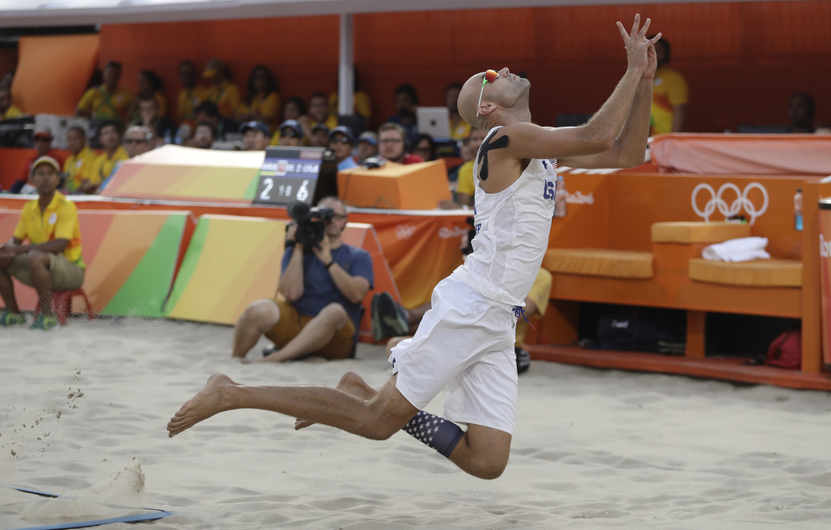 A hairraising moment in beach volleyball at the Olympics Sports