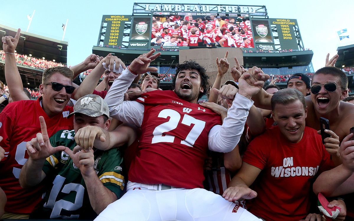 Lambeau leaps ruled the day for Wisconsin in its season-opening win over LSU at Green Bay’s hallowed stadium.