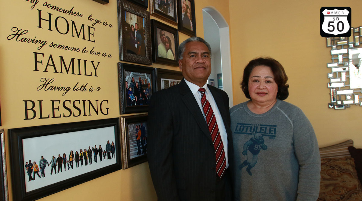 Star Lotulelei Sr. and his wife Pesatina will travel from their Utah home to see their son Star Jr. play in Super Bowl 50.