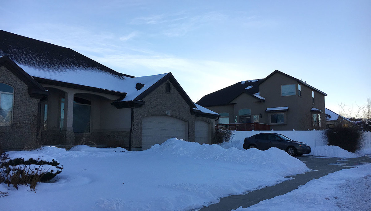 Last year, Star Jr. purchased a home (foreground) directly behind his parents house in South Jordan.