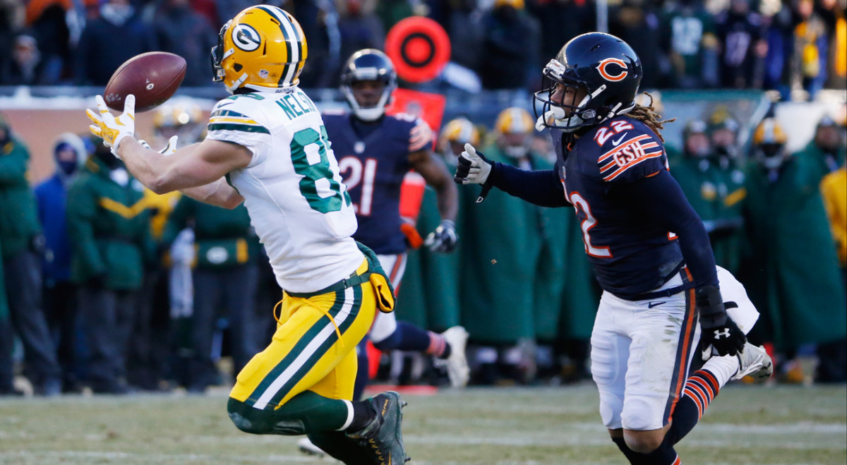Jordy Nelson’s 60-yard reception set up the Packers’ game-winning field goal Sunday.