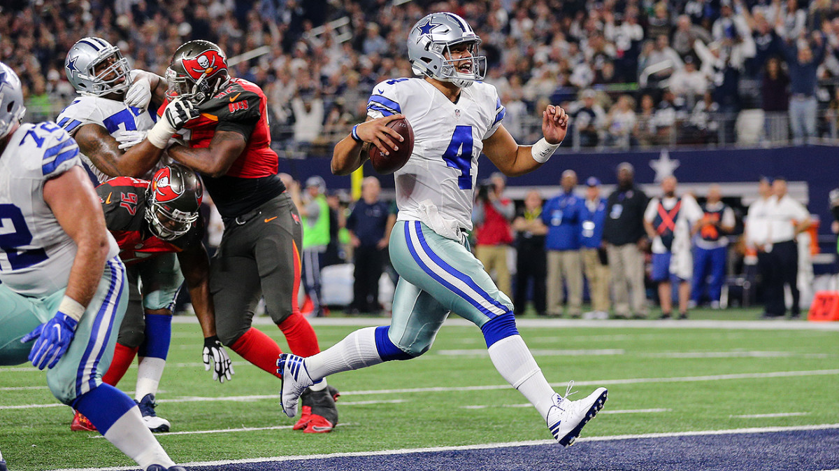 Rookie quarterback Dak Prescott has led the Cowboys to an NFC-best 12-2 record.