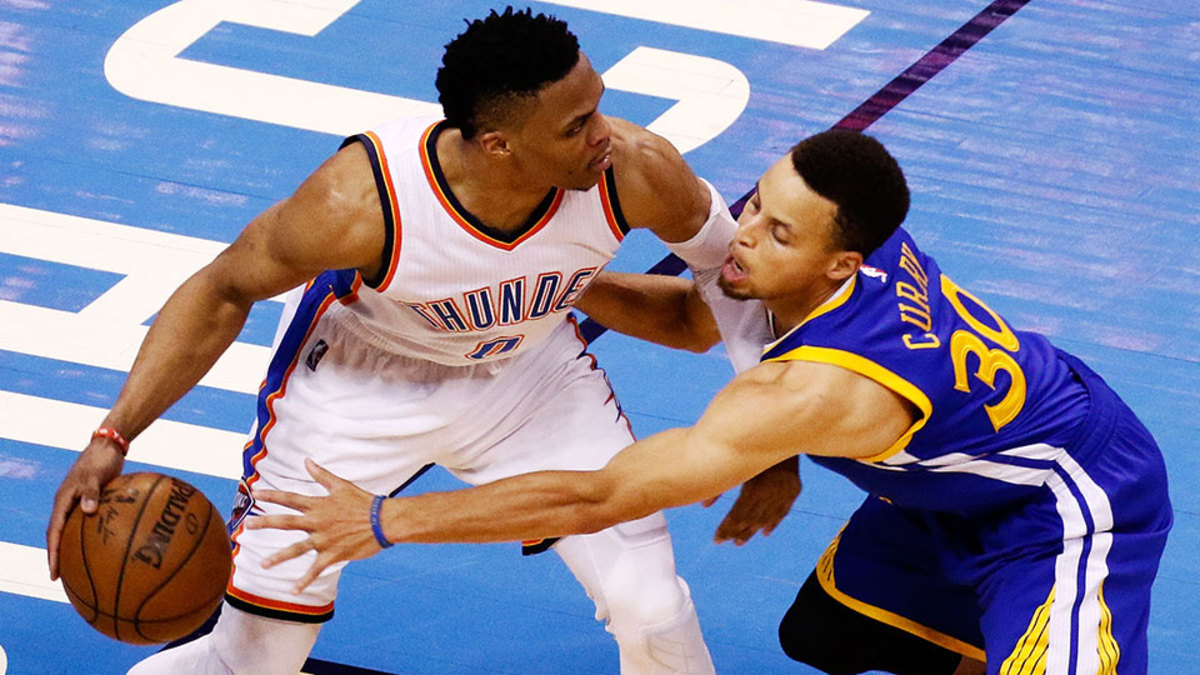Stephen Curry's defense, but Russell Westbrook was the one with the no...