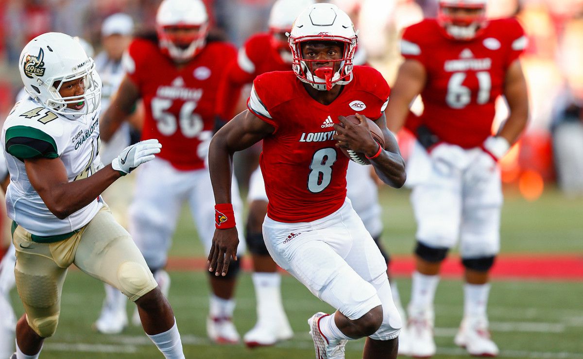 Louisville quarterback Lamar Jackson has hurt opponents running and throwing this season.