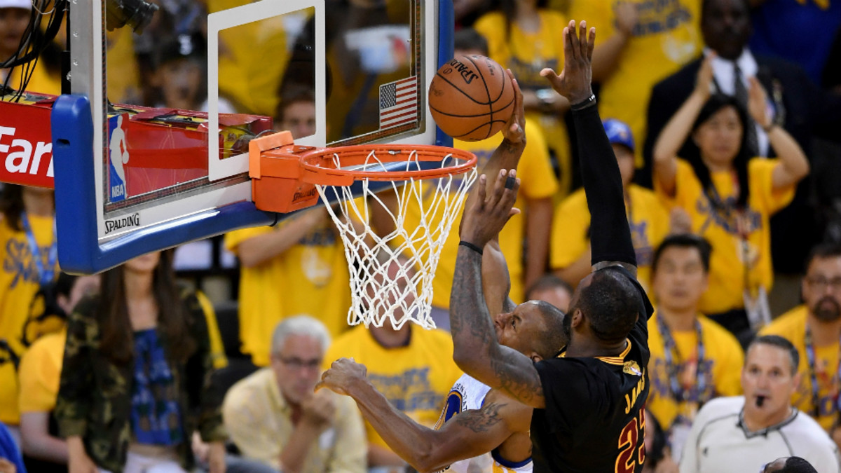 lebron james blocking iguodala