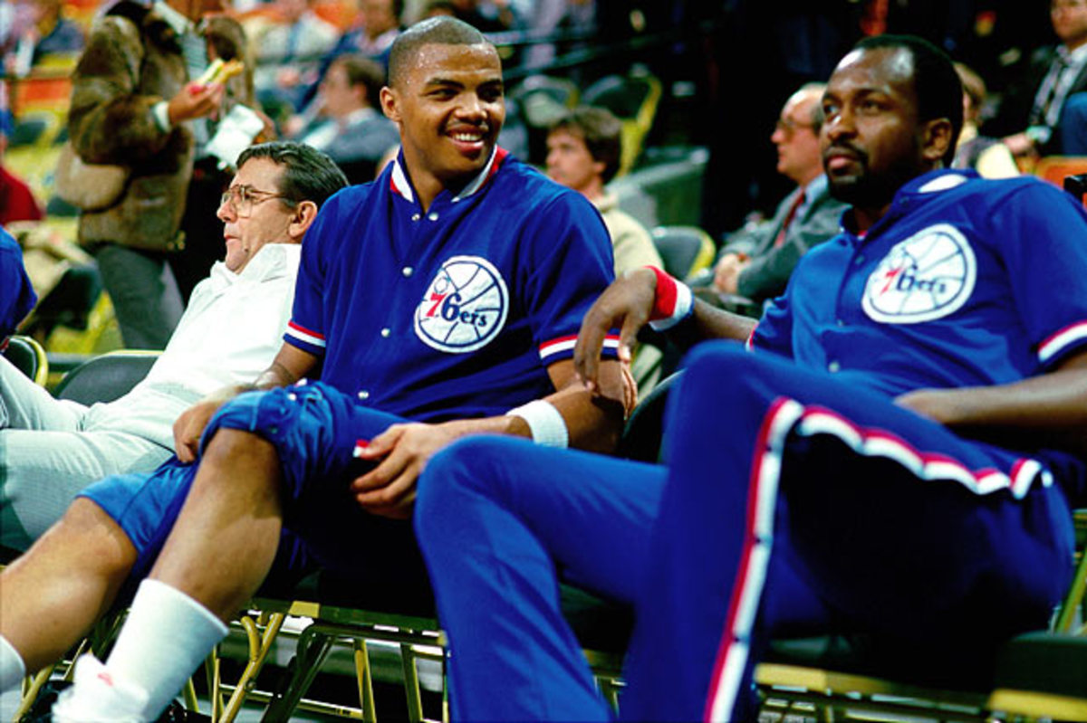 Charles Barkley and Moses Malone
