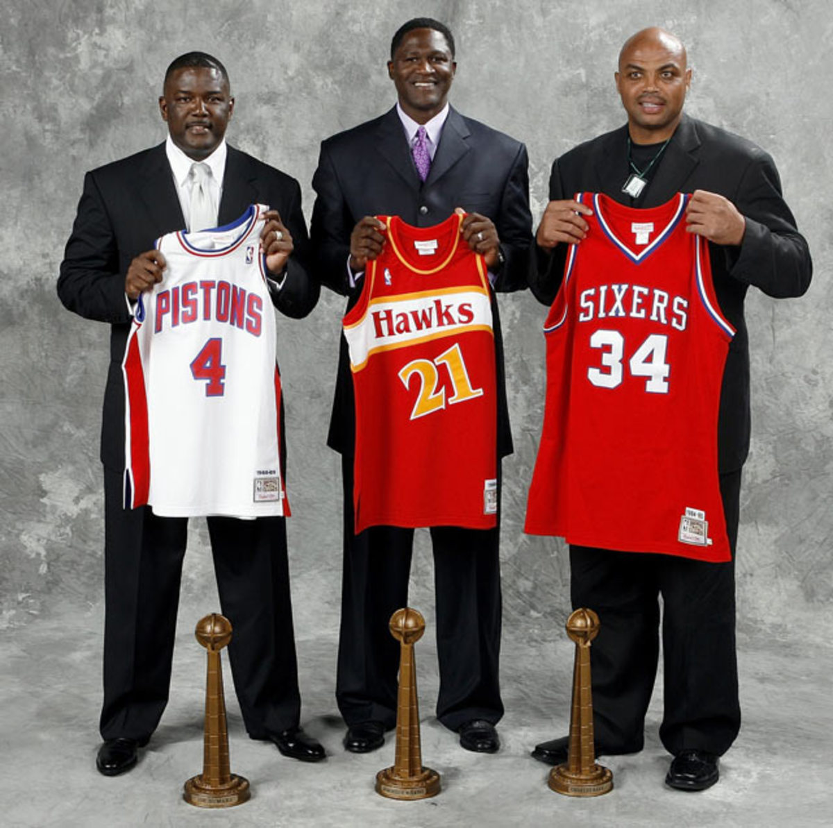 Joe Dumars, Dominique Wilkins and Charles Barkley