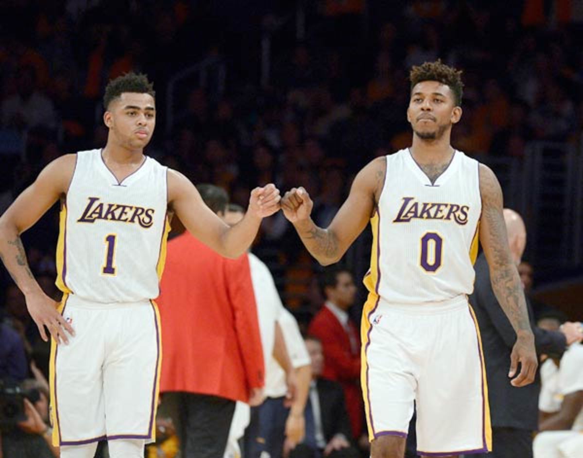 D'Angelo Russell and Nick Young