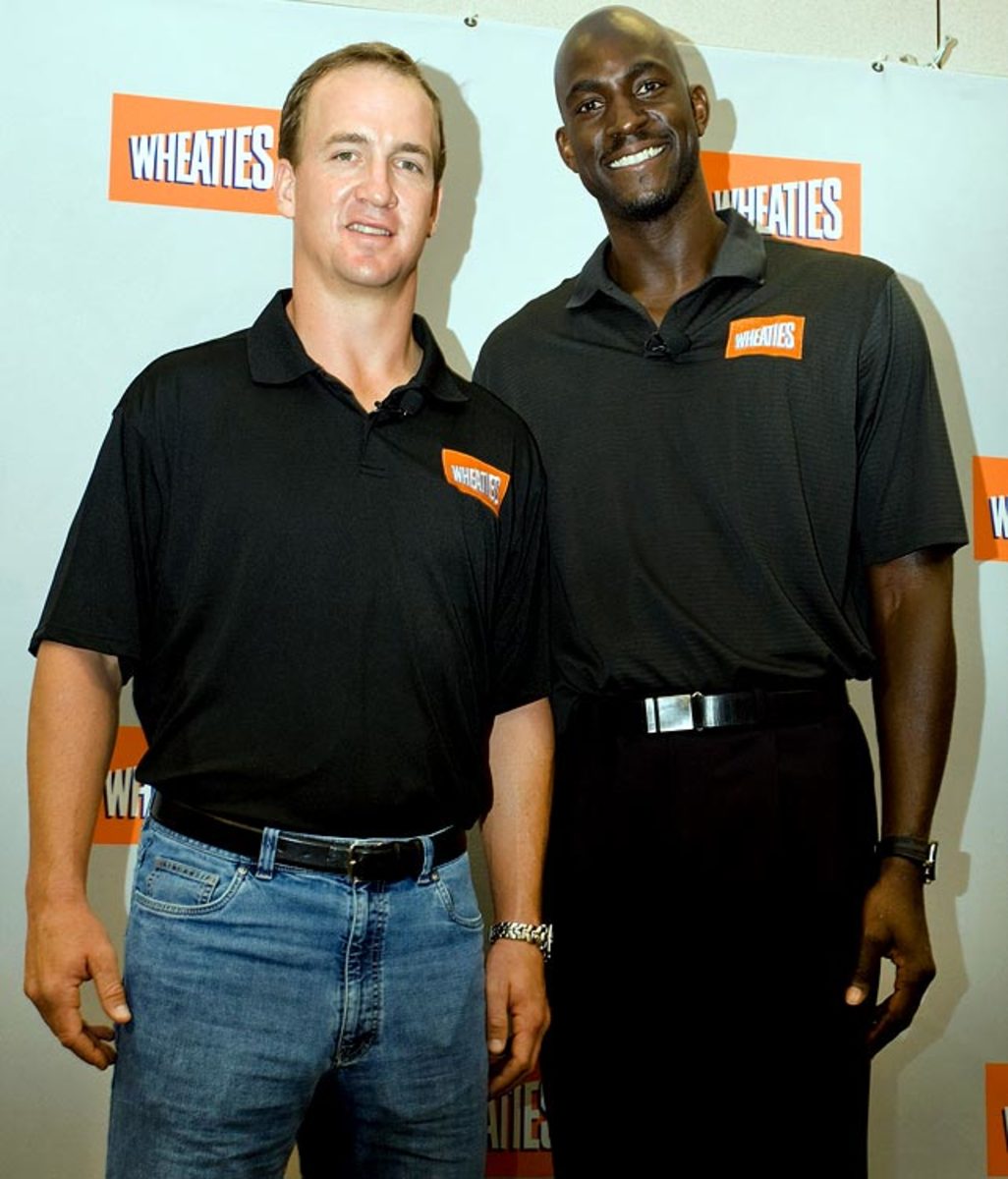 Peyton Manning and Kevin Garnett