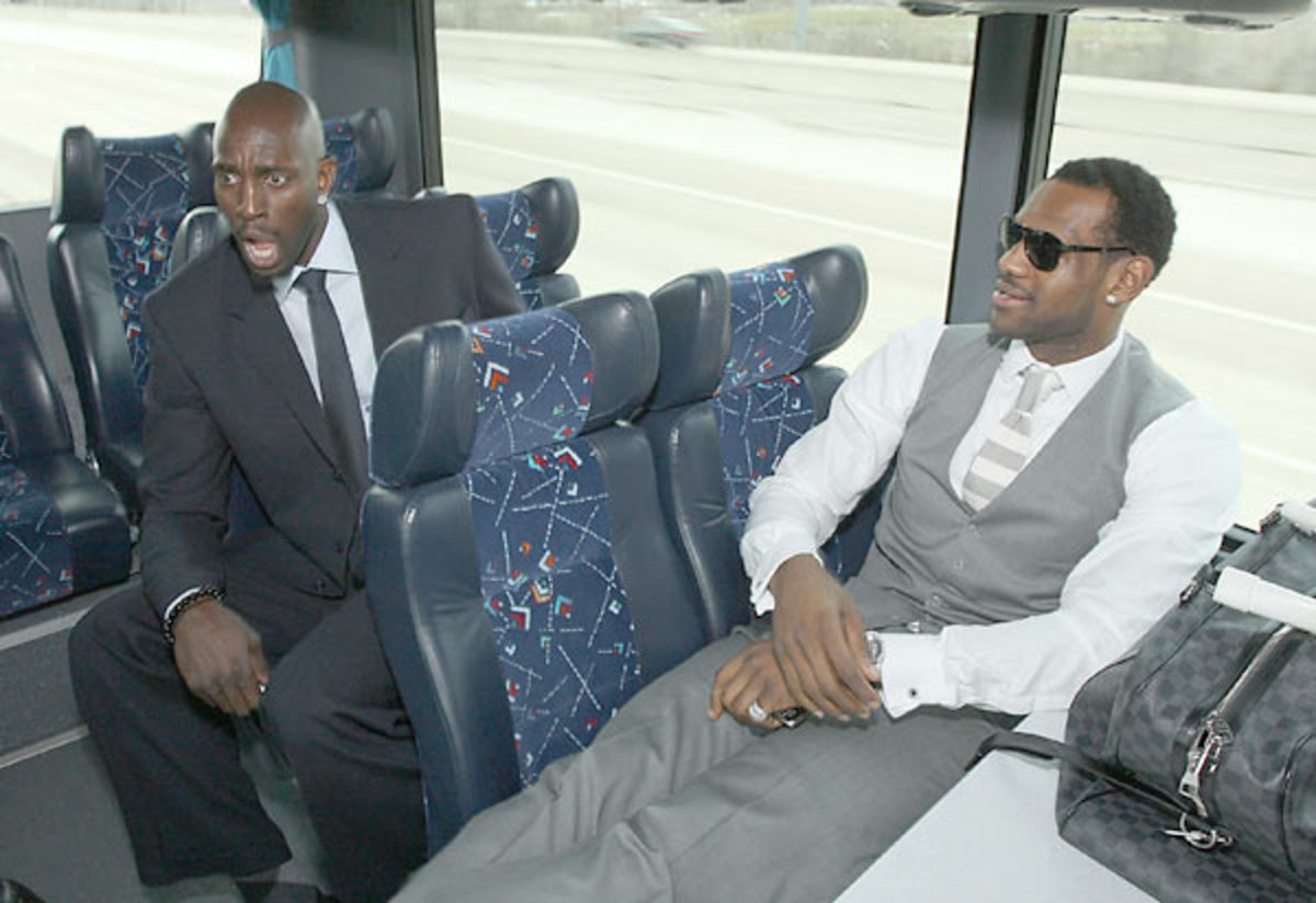 Kevin Garnett and LeBron James