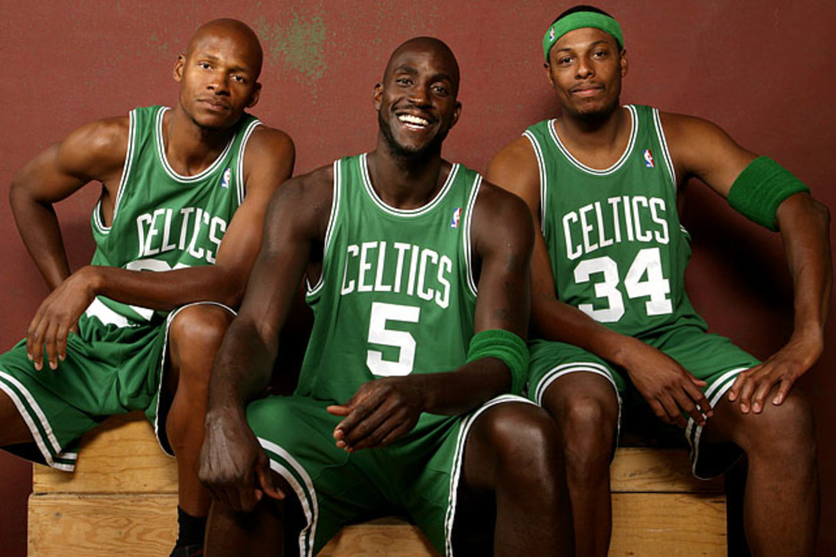 Ray Allen, Kevin Garnett, and Paul Pierce