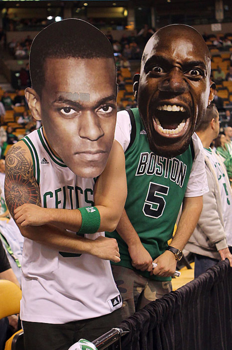 Rajon Rondo and Kevin Garnett