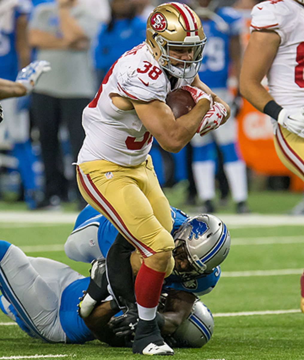 Jarryd Hayne was active for eight games for the 49ers in 2015.