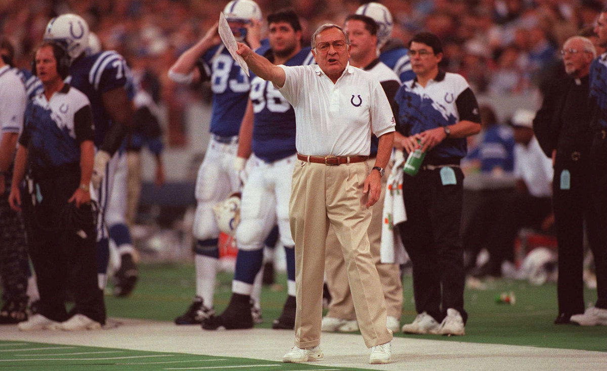 Ted Marchibroda was the first Colts coach to be inducted into the team’s ring of honor.