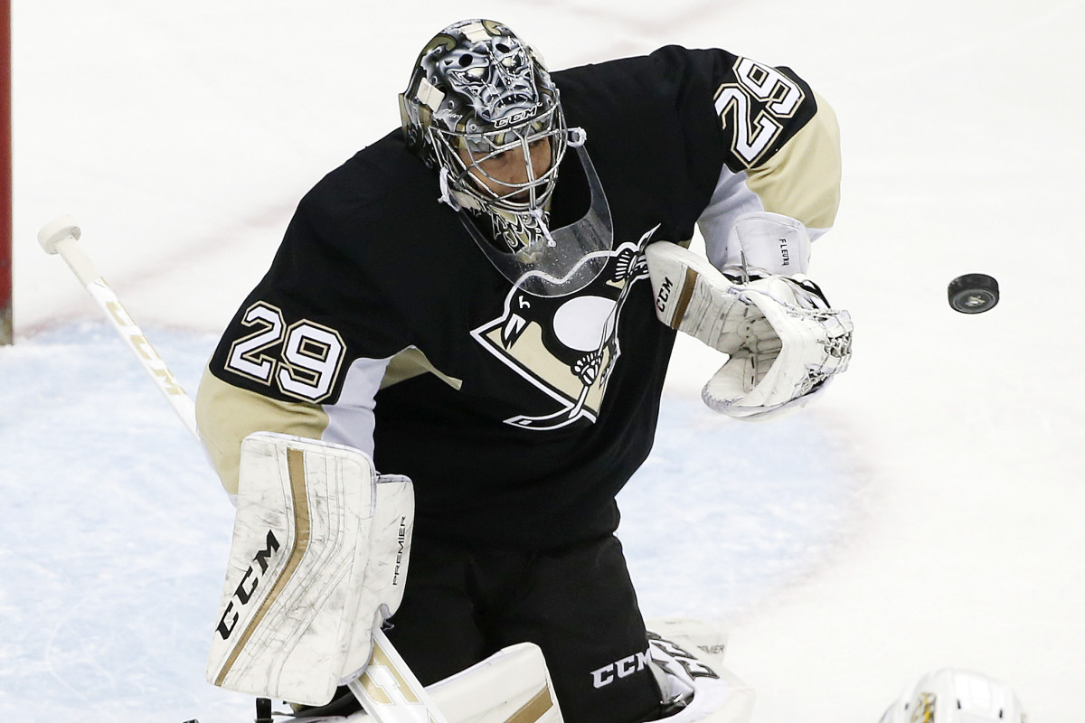 Penguins goalie MarcAndre Fleury out with a concussion Sports