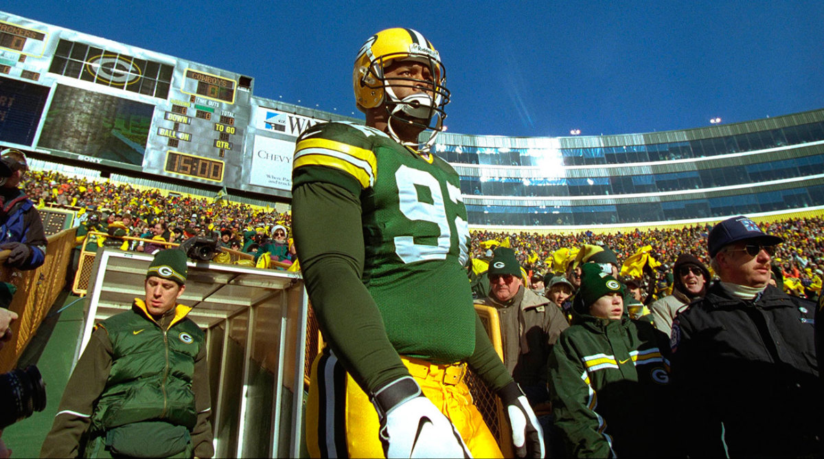 Reggie White at Lambeau, 1997.