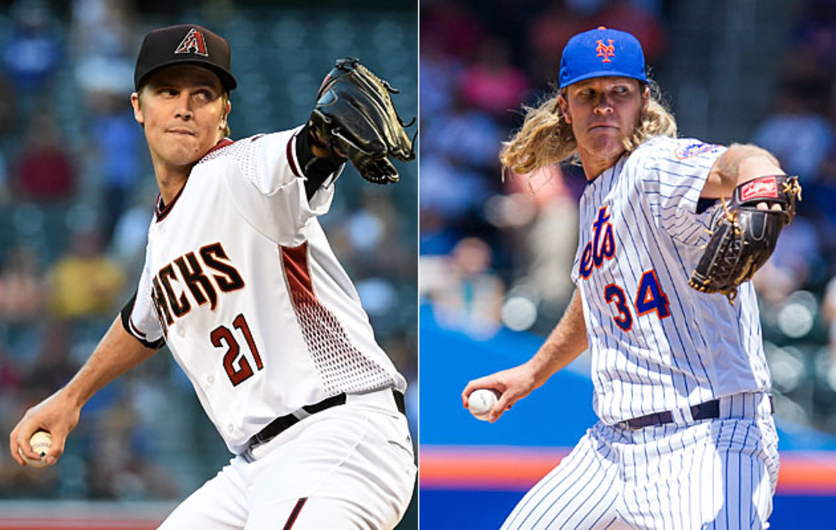 Zack Greinke (left) and Noah Syndergaard