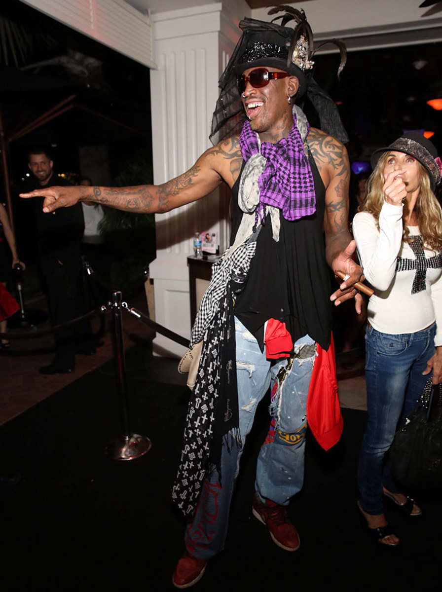 Dennis Rodman Angers Fans by Rocking Skirt for Houston Pride