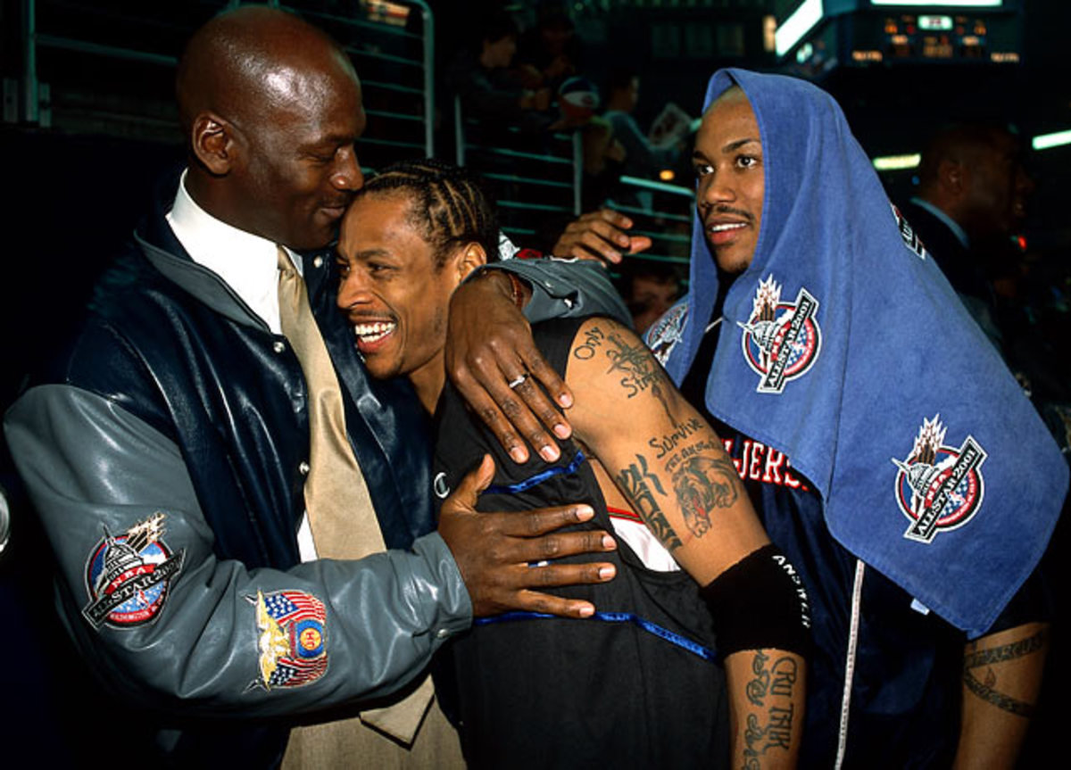 Michael Jordan, Allen Iverson and Stephon Marbury