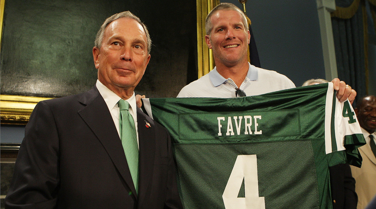 New York and Mayor Michael Bloomberg embraced Favre, but his tenure with the Jets lasted for only one season.