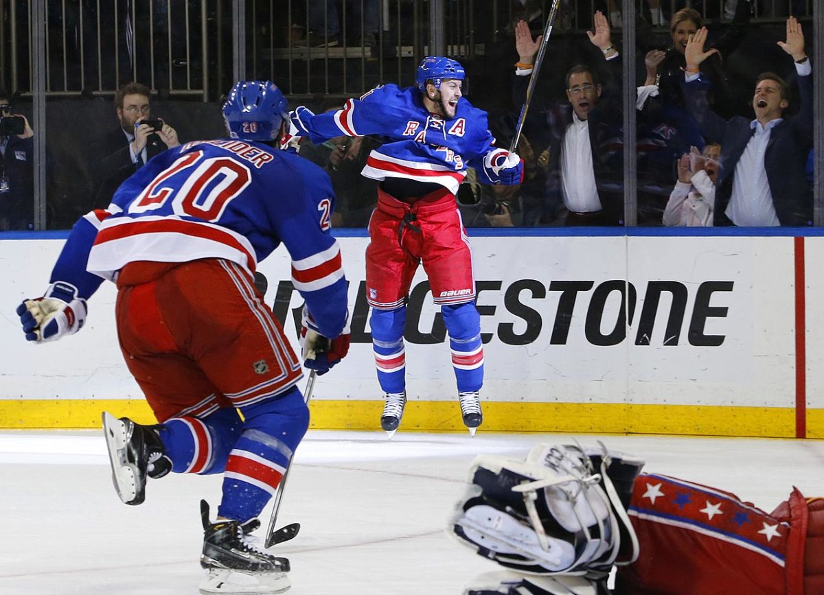 Henrique OT goal, handshakes. NY Rangers vs New Jersey Devils Game