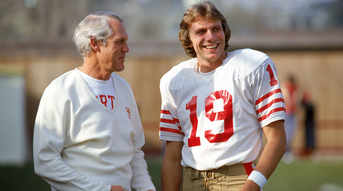 Bill Walsh and Joe Montana.