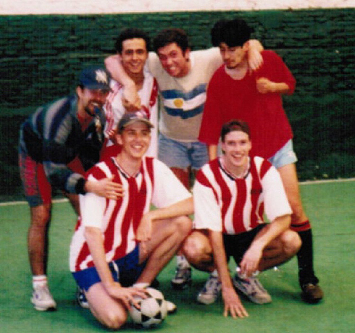 Standing (L to R): Diego El Blanco, Diego El Negro, Alejandro, Ricardo. Kneeling (L to R): Matt, Grant.