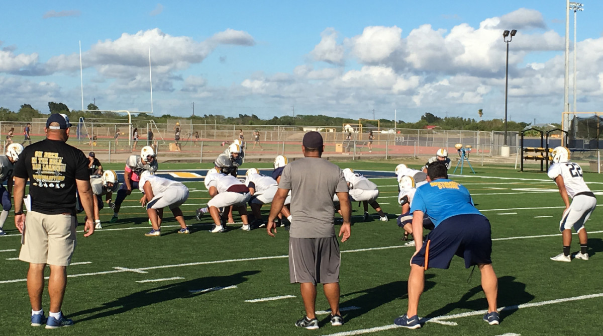 Lopez High football practice.