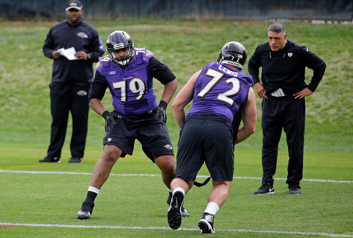 First-round pick Ronnie Stanley (79) will be pressed to play more physically when Ravens open training camp in July.