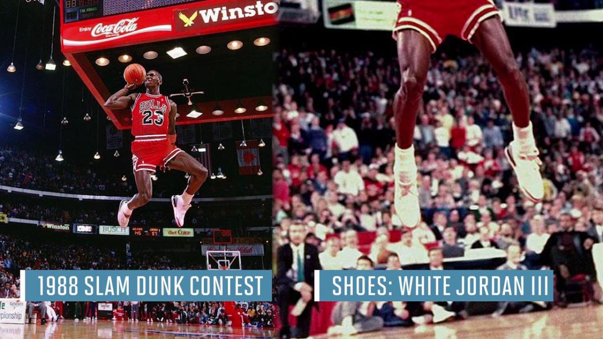1988 slam dunk contest jordan shoes