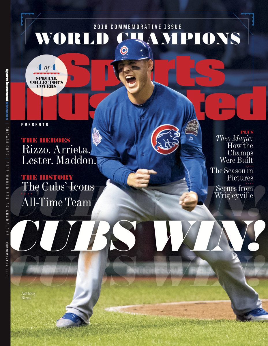 Chicago Cubs 2016 Sports Illustrated No Label Newsstand 11/14 Rizzo Bryant 