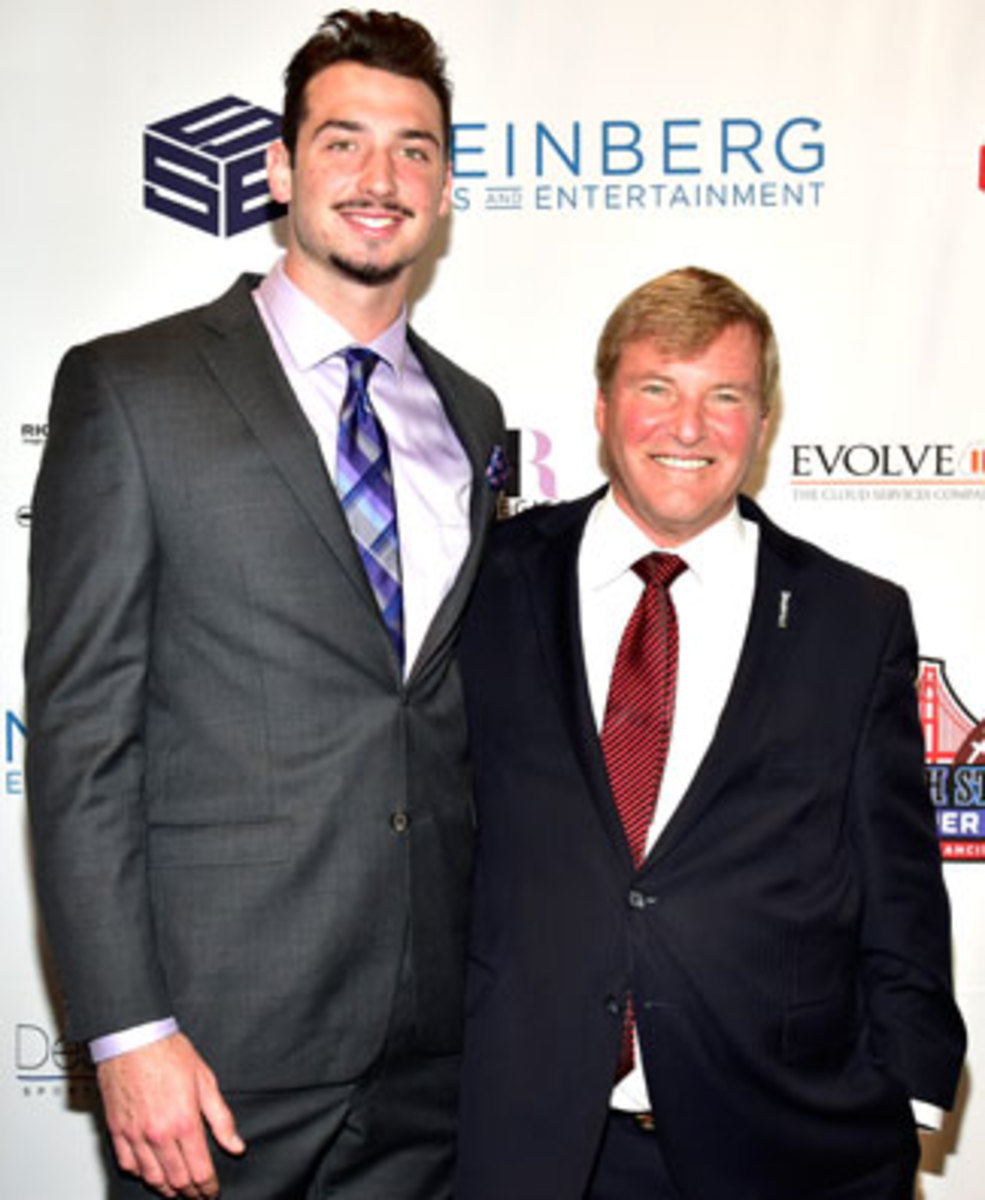 Leigh Steinberg with Paxton Lynch.