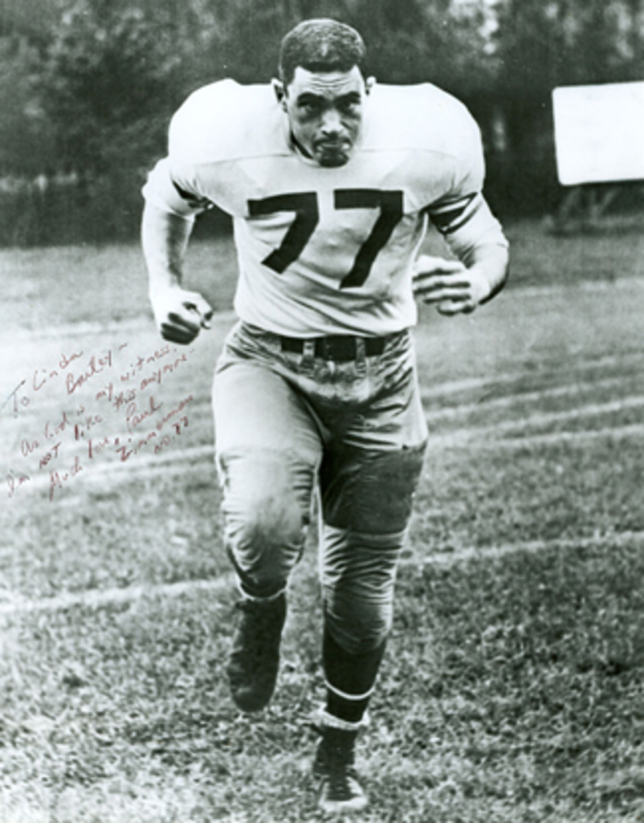Paul Zimmerman as a Stanford football player.