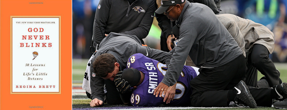 After tearing his Achilles last season, Steve Smith leaned on this Regina Brett book for inspiration during his long recovery.