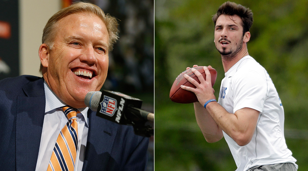 John Elway and the Broncos moved up in the first to select Memphis QB Paxton Lynch.