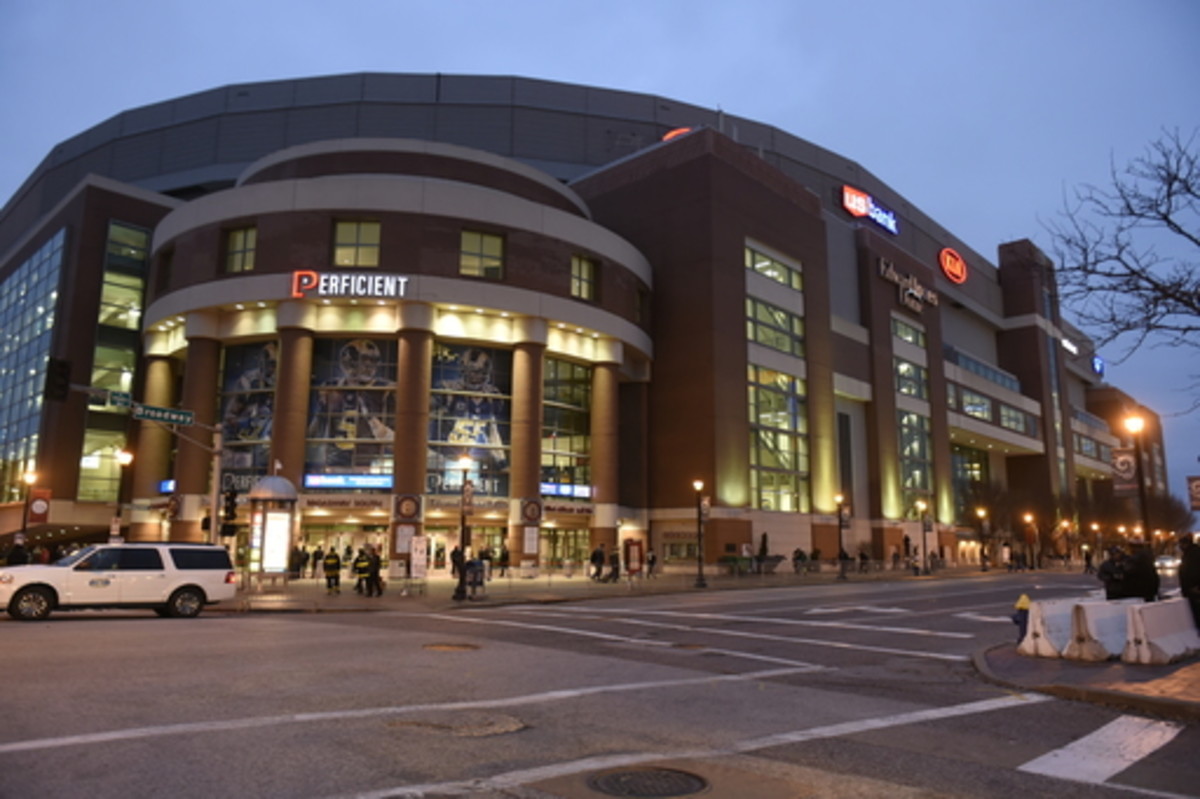 FILE - In this Dec. 17, 2015, file photo, Edward Jones Dome stands in St. Louis before an NFL football game between the St. Louis Rams and the Tampa Bay Buccaneers. NFL Commissioner Roger Goodell says the existing stadiums in St. Louis, San Diego and Oakl