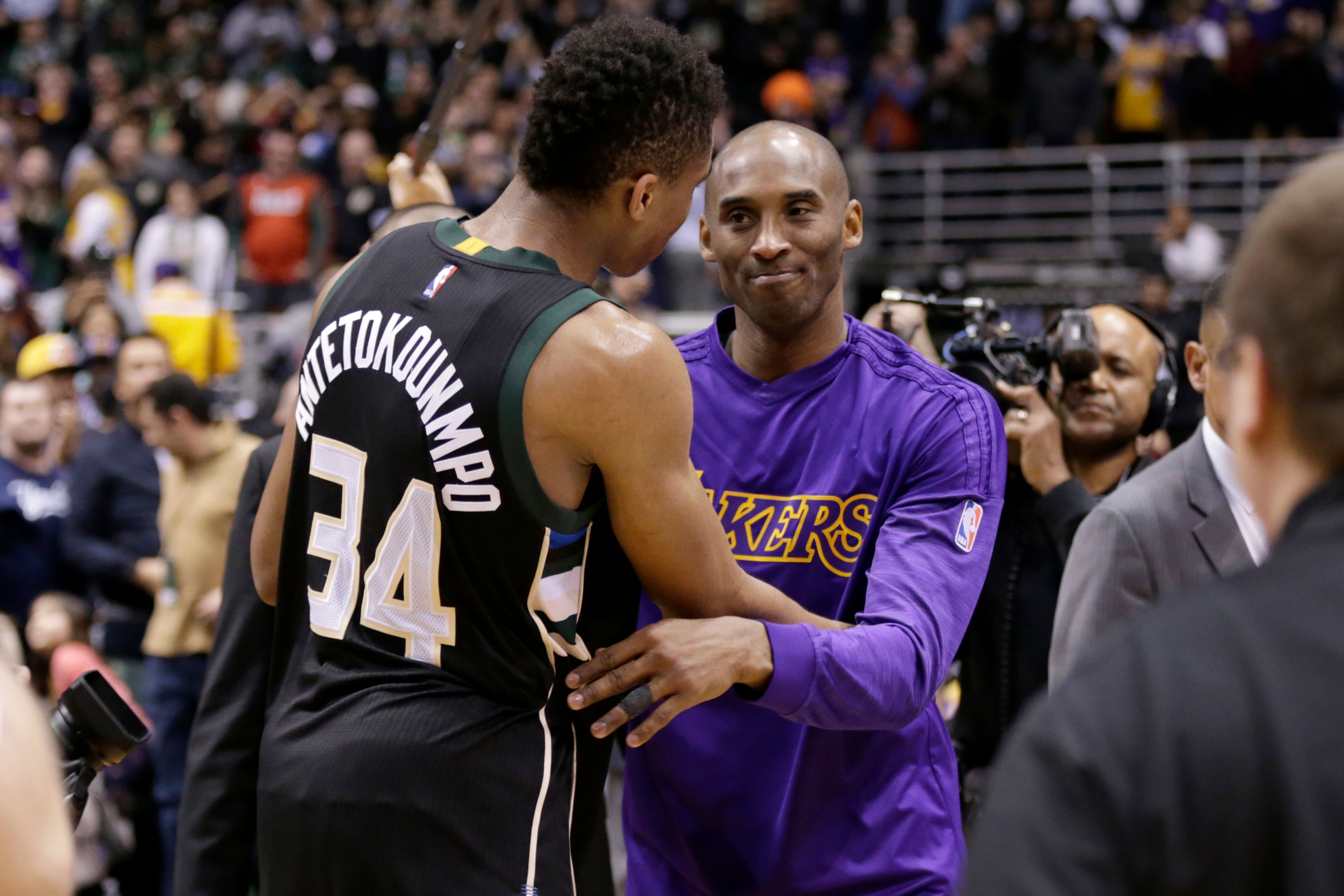 Bucks Beat Lakers 108 101 In Kobe s Final Game In Milwaukee Sports bucks-beat-lakers-108-101-in-kobe-s-final-game-in-milwaukee-sports