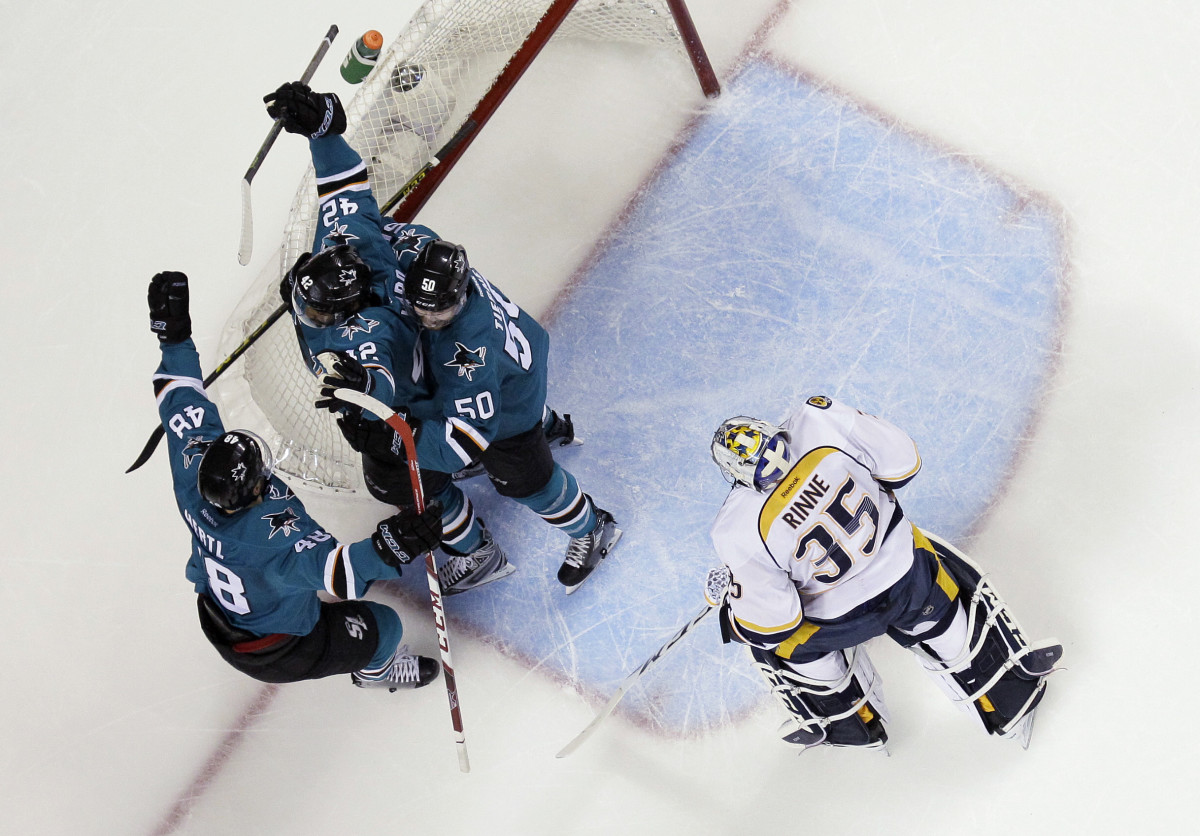 Sharks dominate from start in 5-0 Game 7 win vs. Predators - Sports
