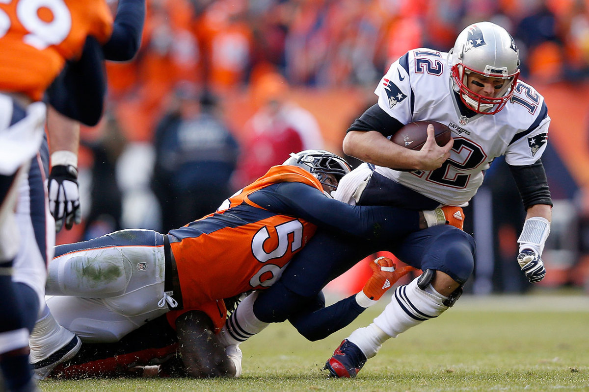 Von Miller and the Broncos spent most of Sunday knocking down Tom Brady.