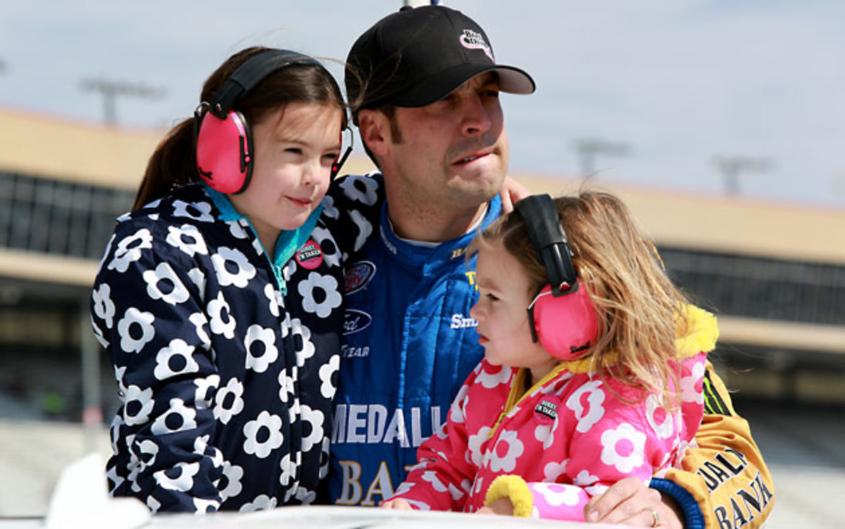 Hornish with hs daughters Addison, left, and Eliza Jo in Feb. 2015.