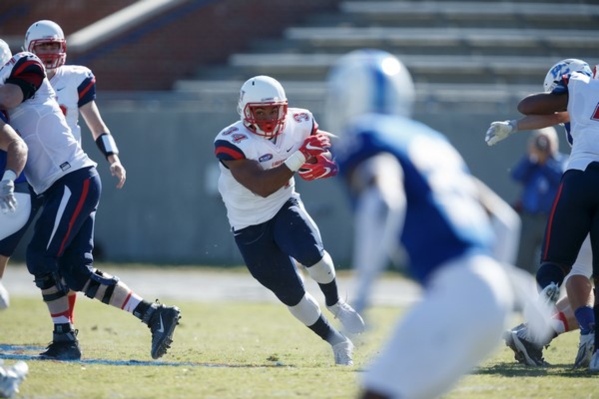 The Liberty University Football team takes on Presbyterian College at Bailey Memorial Stadium in Clinton, South Carolina on November 5, 2016. (Photo by Joel Coleman)