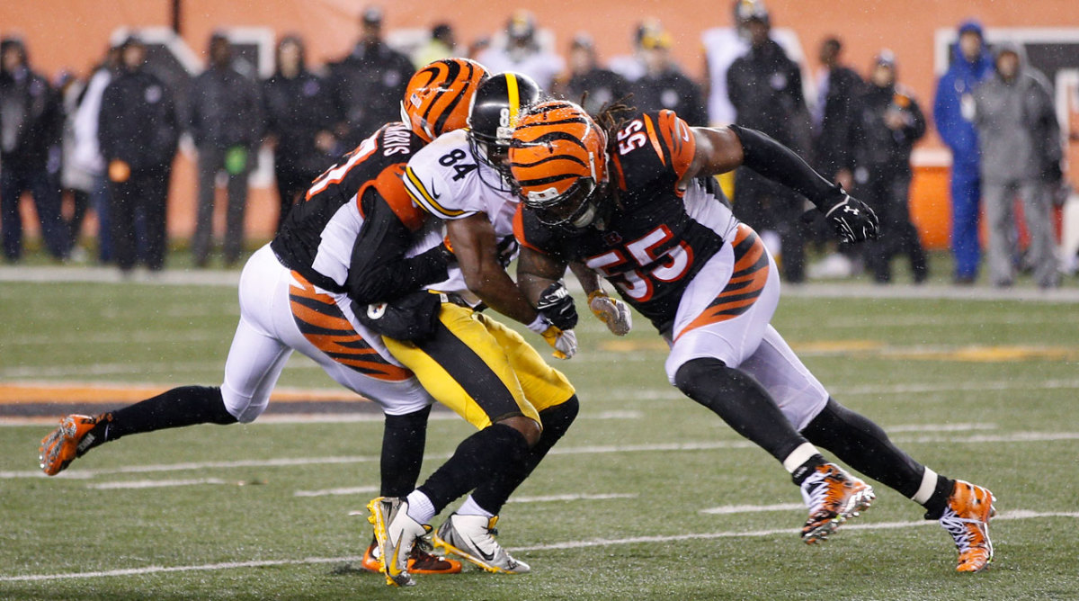 Burfict was suspended three games for his hit on Antonio Brown, the latest in a series of transgressions for the Bengals linebacker in 2015.